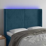  LED uzglavlje tamnoplavo 147x16x118/128 cm baršunasto | Eponuda.ba