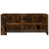  Zidna polica smeđa boja dimljenog hrasta 70,5x35x30,5 cm drvena | shoptok.hr