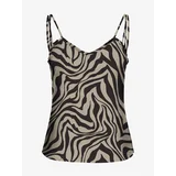 Only Black and Beige Women's Patterned Top Nova - Women