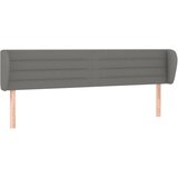 Maison Chic vzglavna omarica - nočna omarica - posteljna omarica z ušesi temno sivo 183x23x78/88 cm blago, (21712090) Cene