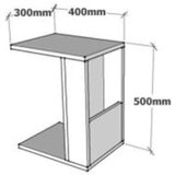Home_Line pomoćni stočić star walnut | ePonuda.com