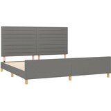  Okvir za krevet bez madraca tamnosivi 200x200 cm od tkanine | shoptok.hr