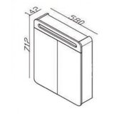 Lineart Ogledalo LINEART EFES 600 white (EFS0600W.MR) | Eponuda.com
