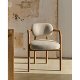 Kave Home Rjav/kremno bel jedilni stol Melqui – | Shoptok.si