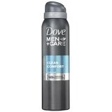 Dove men+care clean comfort deozorans antiperspirant u spreju 150ml cene