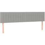 Maison Chic Posteljno vzglavje - Vzglavna omarica 2 kosa svetlo sivo 90x5x78/88 cm blago, (22077751) | Shoptok.si