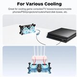 ELUTENG 2x 80 mm USB ventilator s 3 hitrostmi | Shoptok.si
