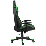 vidaXL Okretna igraća stolica zelena PVC | shoptok.hr
