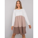 RUE PARIS Dress-RV-SK-7188.83P-brown | Shoptok.si