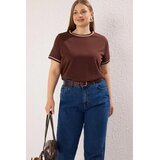 Trendyol Ženska majica Tbbss25Bf00050, Braon | Eponuda.com
