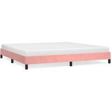 The Living Store Posteljni okvir roza 200x200 cm žamet - Posteljni Okvir, (21489079) | Shoptok.si