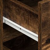  Strani šal Prekajen hrast Inženirski les 120 x 36 x 69 cm, (22094618) | Shoptok.si