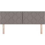 vidaXL Uzglavlje Dizajn Dijamantnih Blokova Taupe 140 cm Tkanina | shoptok.hr