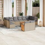  13-dijelni set vrtnih sofa s jastucima poliratan Bež | shoptok.hr