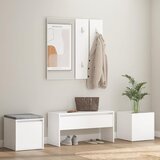  Set namještaja za hodnik bijeli od konstruiranog drva | shoptok.hr