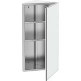 HOMCOM kotna kopalniška omarica iz nerjavečega jekla z ogledalom in magnetnim zapiranjem 3 police za varčevanje s prostorom 60x30x18,4 cm, (20745539) Cene