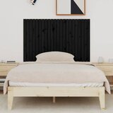  Zidno uzglavlje crni 147x3x90 cm od masivne borovine | shoptok.hr