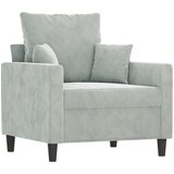  4-dijelni set sofa s jastucima svjetlosivi baršunasti | shoptok.hr