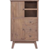 Furnova Visoka omarica 60x30x100 cm trdna tikovina, (21949556) | Shoptok.si