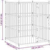 Vanjski kavez za pse 150 x 150 x 185 cm | Shoptok.si