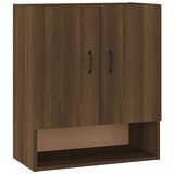 Maison Chic Stenska omarica - Zidna omarica rjavi hrast 60x31x70 cm inženirski les iu376, (22062698) Cene