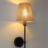 Zidna lampa MADELA 1xE14/40W/230V juta/crna | Eponuda.com