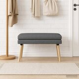  Klupa s dvostrukim slojem Tamnosiva 80 x 40 x 47 cm Tkanina | Eponuda.ba