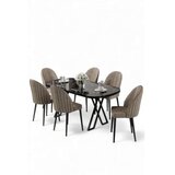Hanah home Trpezarijski set, 7 dijelova, bež | Eponuda.ba
