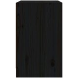  Nočna omarica 2 kosa črna 40x31x50 cm trdna borovina, (20733879) | Shoptok.si