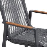 Amatio STOL tikovina aluminij antracit, barva tikovine | Shoptok.si