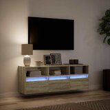  Zidni TV ormarić LED boja hrasta sonome 130 x 31 x 45 cm | Eponuda.com