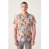 Avva Men's Multicolour (MIXED COLOR) Printed Short Sleeve Cotton Shirt Cene