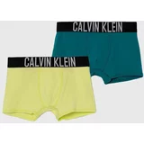 Calvin Klein Underwear Otroške boksarice 2-pack zelena barva