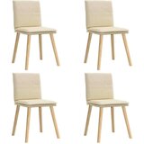  Jedilni stoli 4 kosi krem blago, (21822281) | Shoptok.si