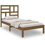  Posteljni okvir medeno rjav iz trdnega lesa 100x200 cm, (20644533) | Shoptok.si
