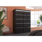 ADRK Klizni ormar LUFT 150 s LED rasvjetom - CRNA | shoptok.hr