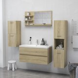  Kupaonsko ogledalo boja hrasta 90x10,5x45 cm konstruirano drvo | Eponuda.com