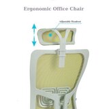 Hanah home Kancelarijska stolica Lumbar 126 Green | ePonuda.com