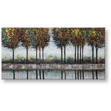  Slikana slika na platnu drveće 100x50 cm Cene
