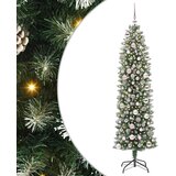  Umjetno vitko božićno drvce Zelena i bijela 180 cm | shoptok.hr