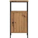 vidaXL Noćni ormarić Artisan hrast 41x31x80 cm izrađeno drvo | shoptok.hr