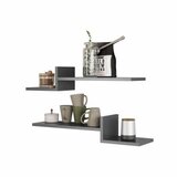 Hanah home Zidna polica Mykonos Anthracite | Eponuda.com