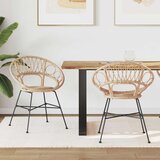  Stolac za blagovanje 2 pcs Prirodna 65 x 55 5 x 81 cm | shoptok.hr