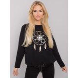 RUE PARIS Blouse-RV-BZ-7200.30P-black Cene