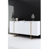  Luxe - White, Gold White Gold Console OŠTEĆENO Cene