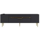 Hanah home TV komoda Decolp1, 150x48x29,6 cm, antracit-zlatna | Eponuda.ba