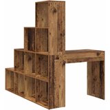  Kutni stol s policom Staro drvo 101,5 x 149,5 x 149,5 cm | shoptok.hr