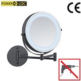 Wenko 71559800 - Ogledalo POWER-LOC 25,5x32 cm crno | Eponuda.com