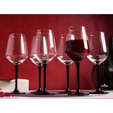 Altom design Set Čaša za Vino Rubin Black 370 ml - 6 Komada | shoptok.hr