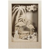 RAYHER Lesena sestavljanka 3D Flamingo,20x30x6.7cm,10-delna, (20728341) | Shoptok.si